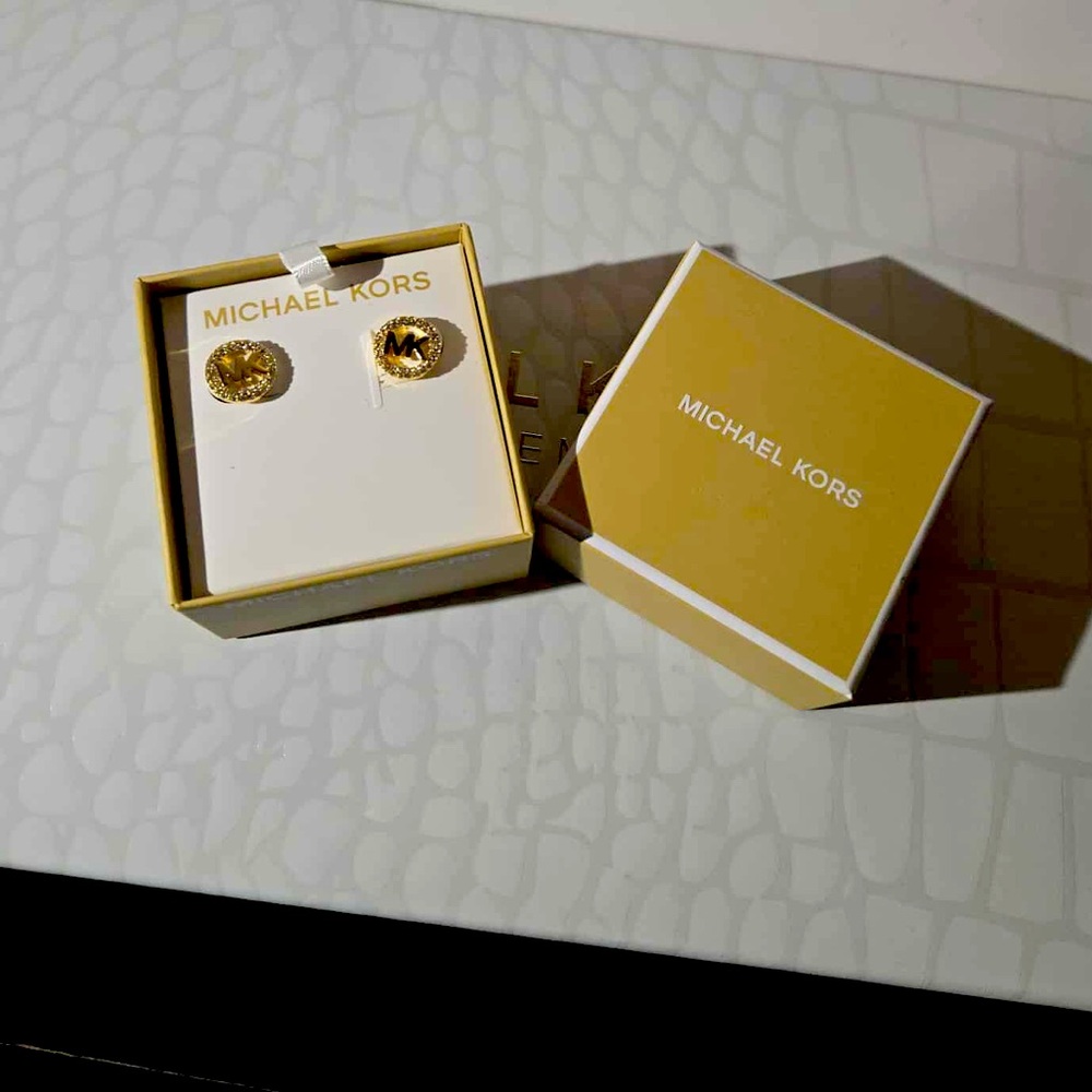 Michael Kors Logo Earrings